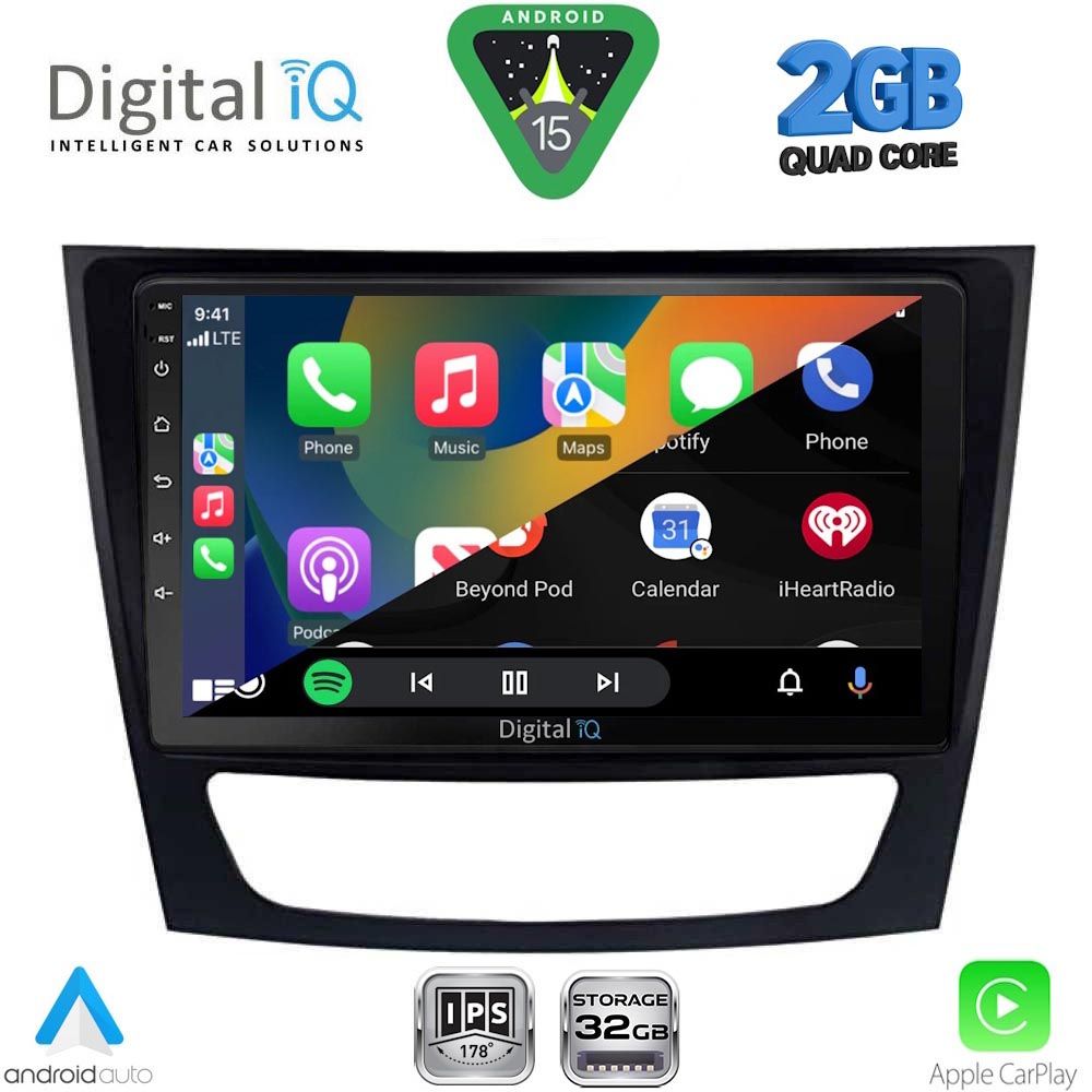 DIGITAL IQ RSD 1408_CPA (9inc) MULTIMEDIA TABLET for MERCEDES E (W211) – CLS (W219) mod. 2003-2009 - Image 2