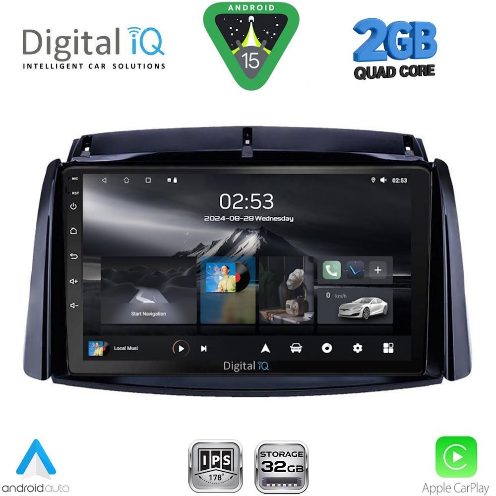 DIGITAL IQ RSD 1551_CPA (9inc) MULTIMEDIA TABLET for RENAULT KOLEOS mod. 2006-2016