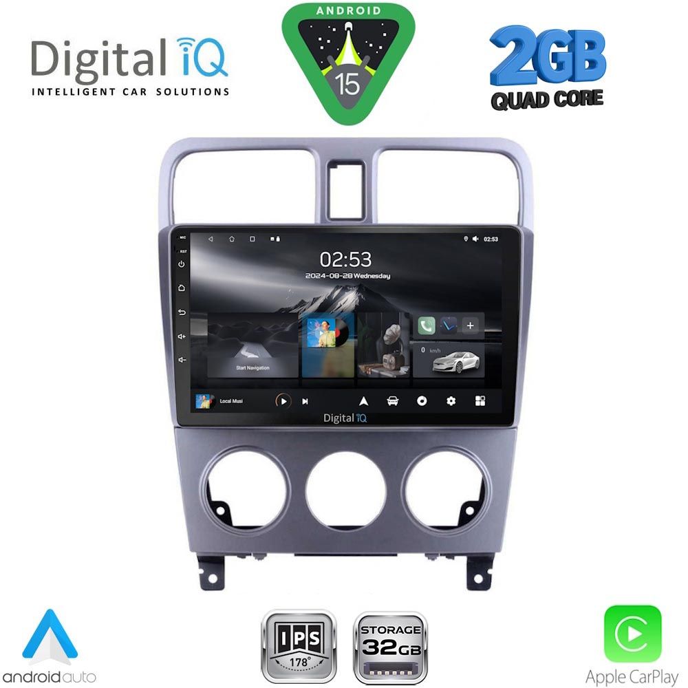 DIGITAL IQ RSD 1661_CPA (9inc) MULTIMEDIA TABLET for SUBARU FORESTER mod. 2002-2008