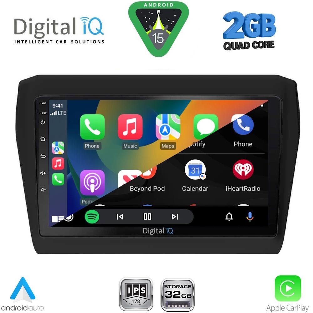 DIGITAL IQ RSD 1686_CPA (9inc) MULTIMEDIA TABLET for SUZUKI SWIFT mod. 2017-2023 - Image 2