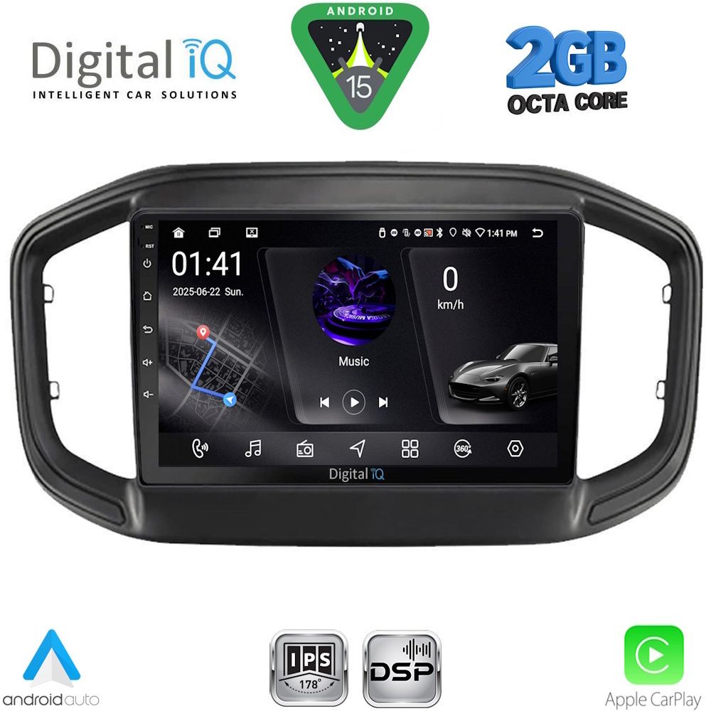 DIGITAL IQ RSF 4147_CPA (9inc) MULTIMEDIA TABLET for FIAT STRADA mod. 2020-2026