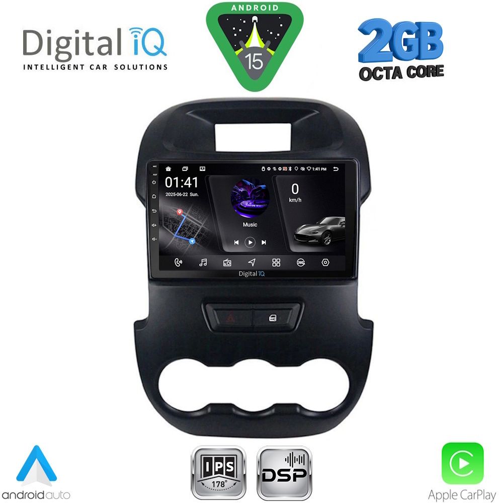 DIGITAL IQ RSF 4171_CPA (9inc) MULTIMEDIA TABLET for FORD RANGER mod. 2011-2015