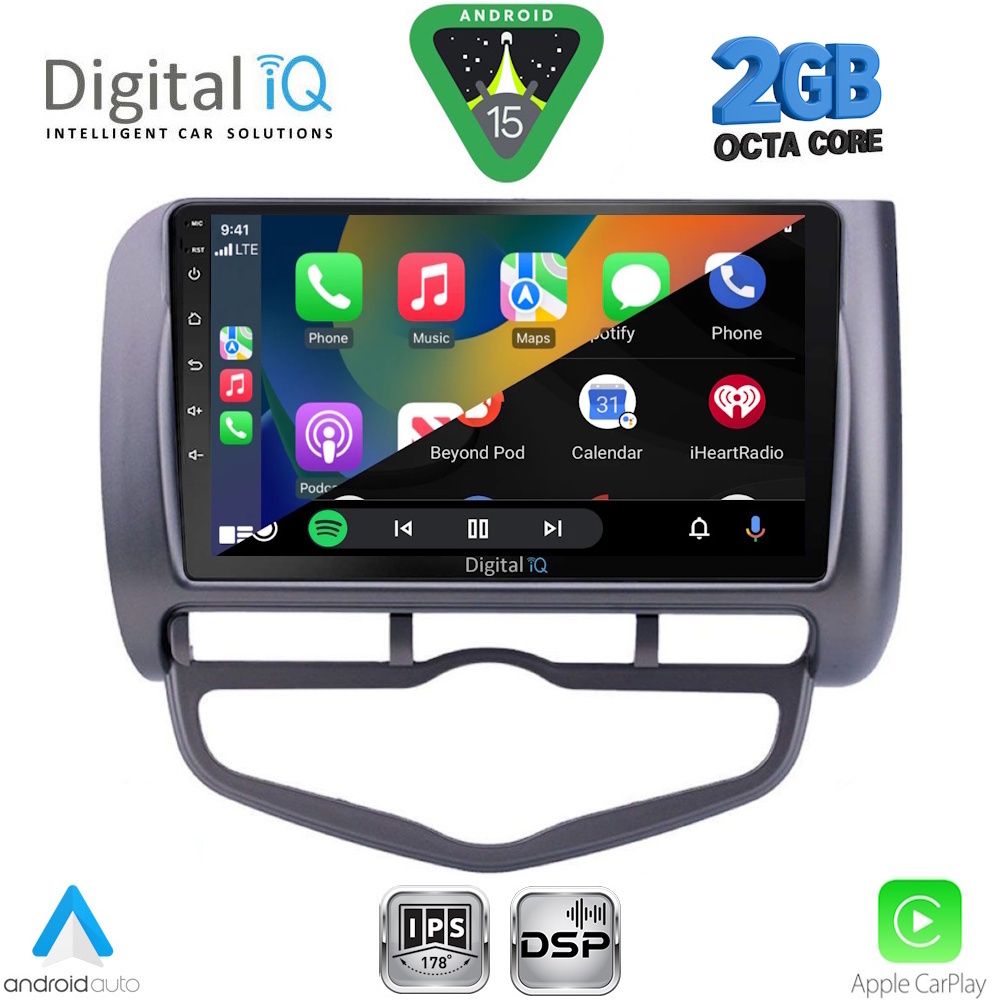 DIGITAL IQ RSF 4210_CPA CLIMA (9inc) MULTIMEDIA TABLET for HONDA JAZZ mod. 2002-2008 - Image 2