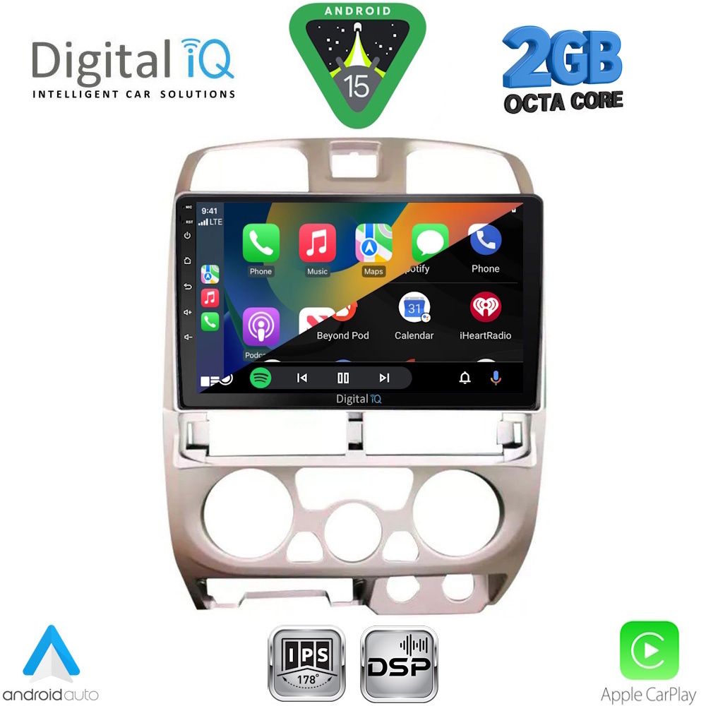 DIGITAL IQ RSF 4253SL_CPA (9inc) MULTIMEDIA TABLET for ISUZU D-MAX mod. 2002-2008 (SILVER) - Image 2