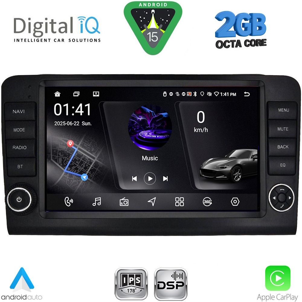 DIGITAL IQ RSF 4416_CPA (9inc) MULTIMEDIA TABLET for MERCEDES ML (W164) – GL (X164) mod. 2005-2011