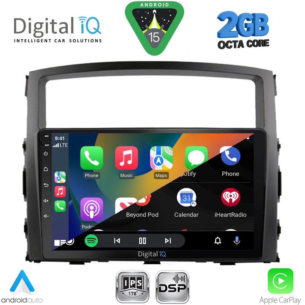 DIGITAL IQ RSF 4446_CPA (9inc) MULTIMEDIA TABLET for MITSUBISHI PAJERO mod. 2006-2013 - Image 2