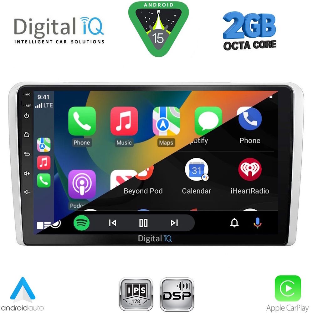 DIGITAL IQ RSF 4481SL_CPA (9inc) MULTIMEDIA TABLET for OPEL ALL mod. 2004-2014 (SILVER) - Image 2