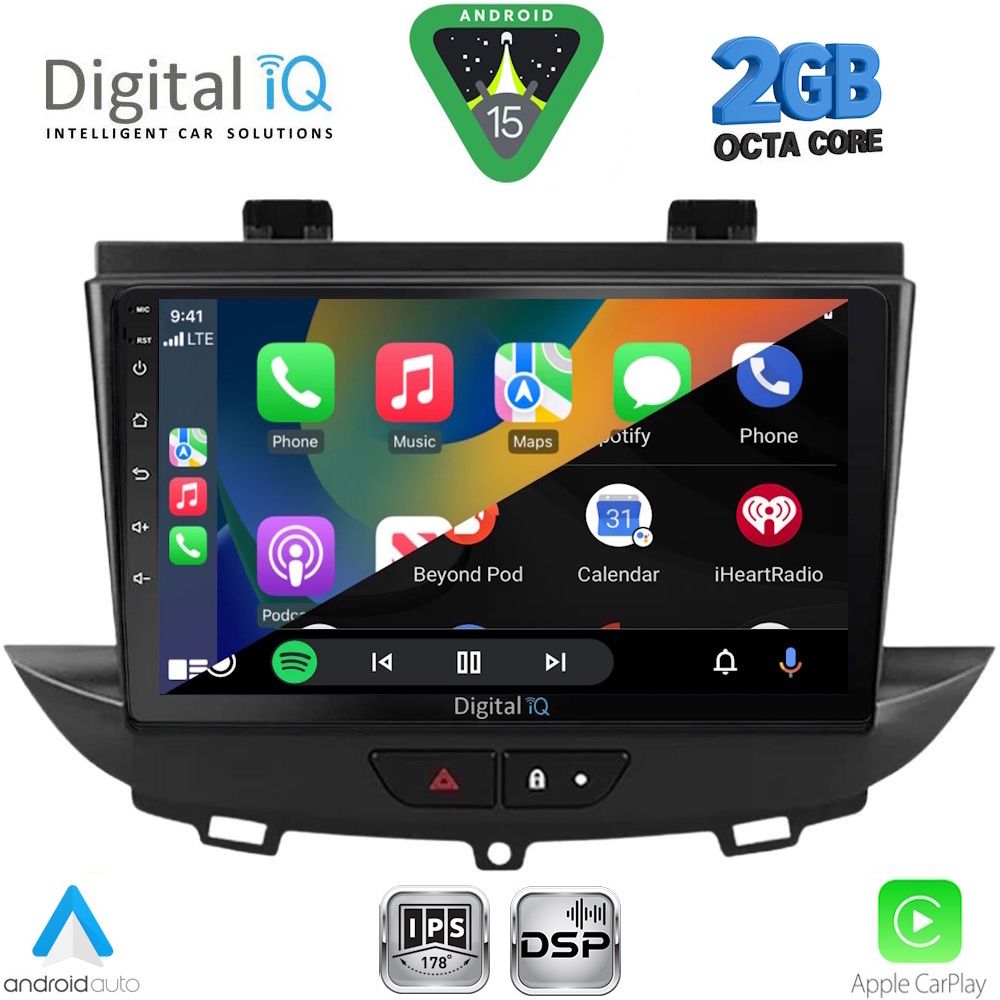 DIGITAL IQ RSF 4490_CPA (9inc) MULTIMEDIA TABLET for OPEL CROSSLAND – GRANDLAND mod. 2017-2025 - Image 2