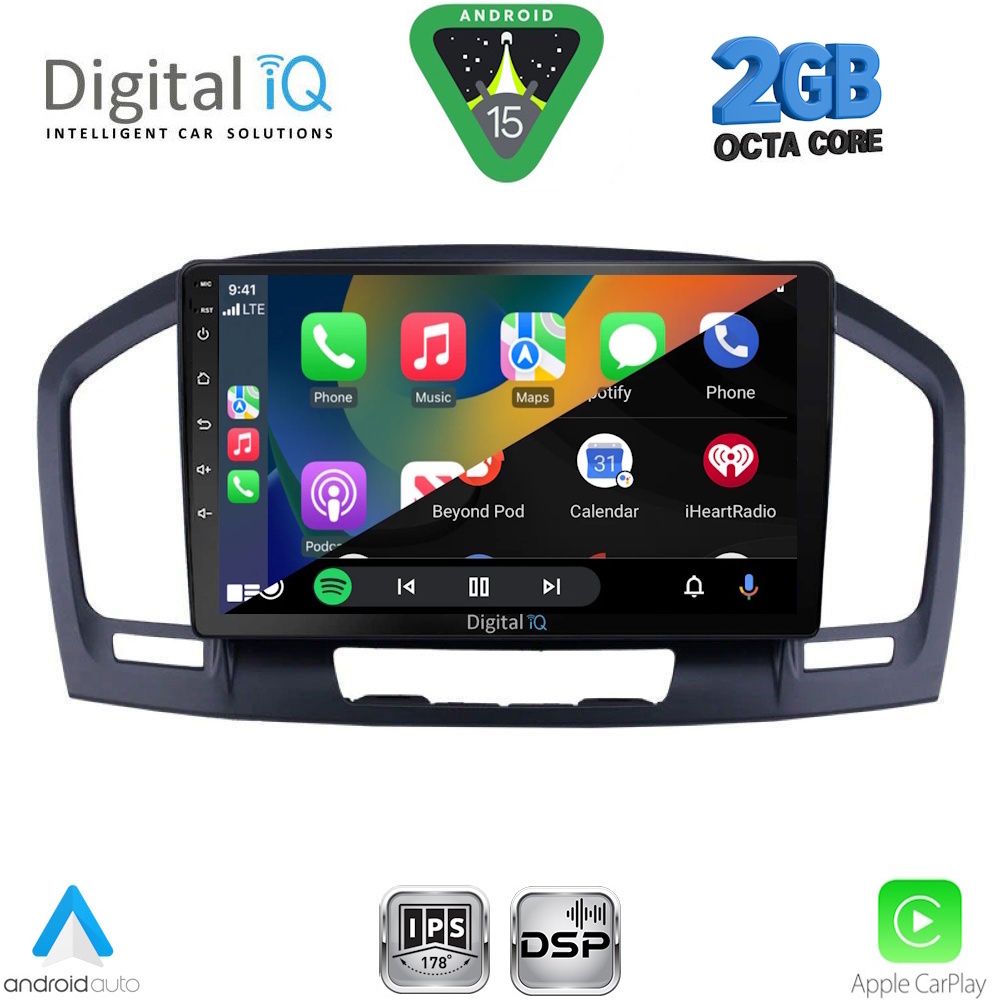 DIGITAL IQ RSF 4491BL_CPA (9inc) MULTIMEDIA TABLET for OPEL INSIGNIA mod.2008-2013 (BLACK) - Image 2
