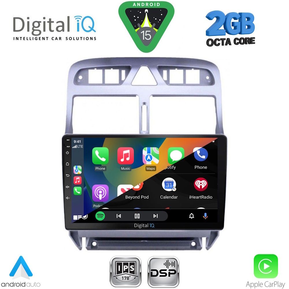 DIGITAL IQ RSF 4512_CPA (9inc) MULTIMEDIA TABLET for PEUGEOT 307 mod. 2001-2008 - Image 2
