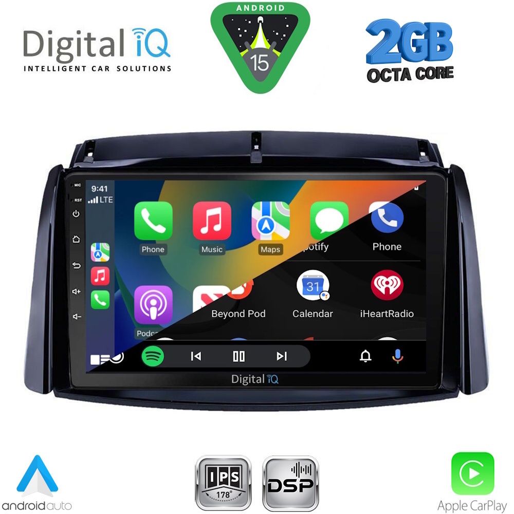 DIGITAL IQ RSF 4551_CPA (9inc) MULTIMEDIA TABLET for RENAULT KOLEOS mod. 2006-2016 - Image 2