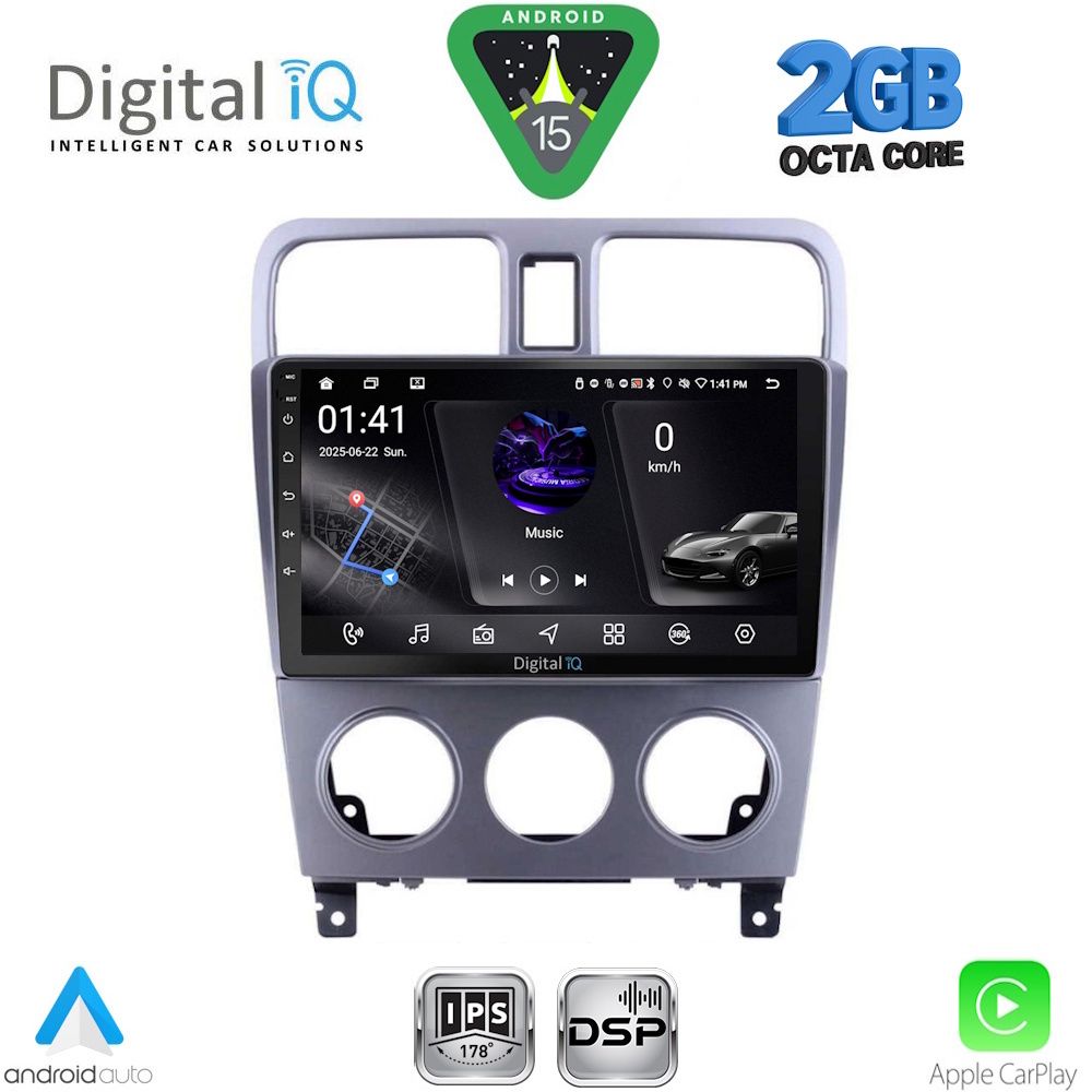 DIGITAL IQ RSF 4661_CPA (9inc) MULTIMEDIA TABLET for SUBARU FORESTER mod. 2002-2008
