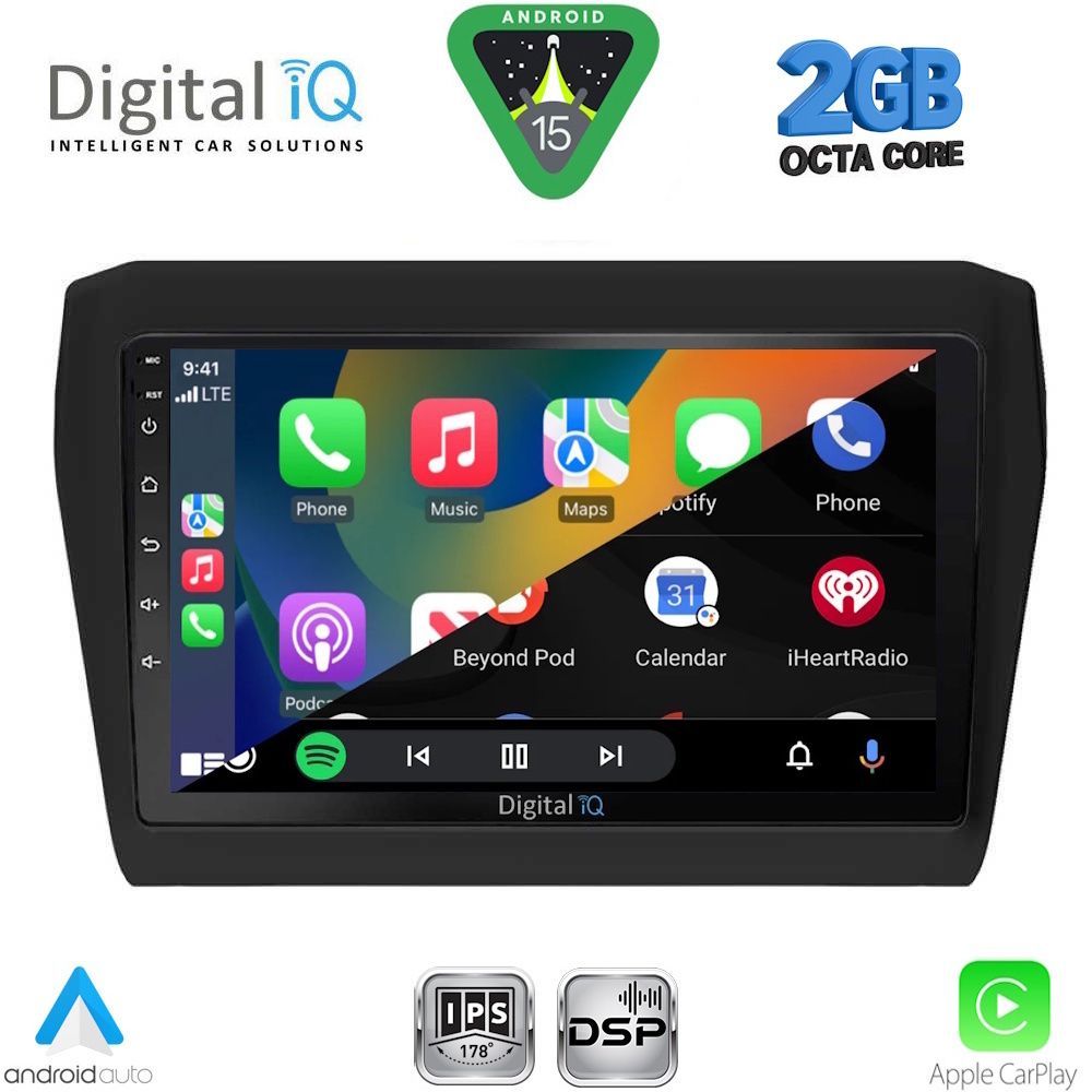 DIGITAL IQ RSF 4686_CPA (9inc) MULTIMEDIA TABLET for SUZUKI SWIFT mod. 2017-2023 - Image 2