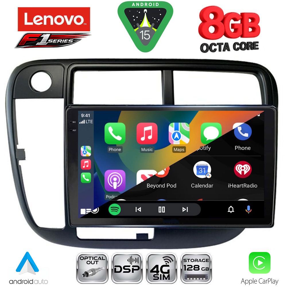 LENOVO SSR 10186_CPA CLIMA (9inc) MULTIMEDIA TABLET for HONDA CIVIC mod. 1995-2001 - Image 2