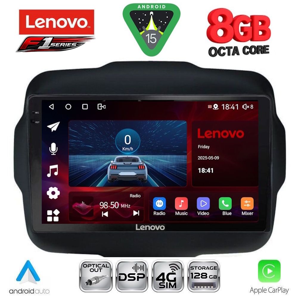 LENOVO SSR 10290_CPA (9inc) MULTIMEDIA TABLET for JEEP RENEGADE mod. 2014-2025