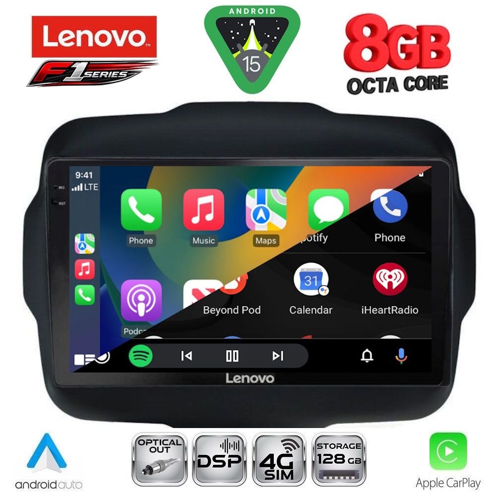LENOVO SSR 10290_CPA (9inc) MULTIMEDIA TABLET for JEEP RENEGADE mod. 2014-2025 - Image 2