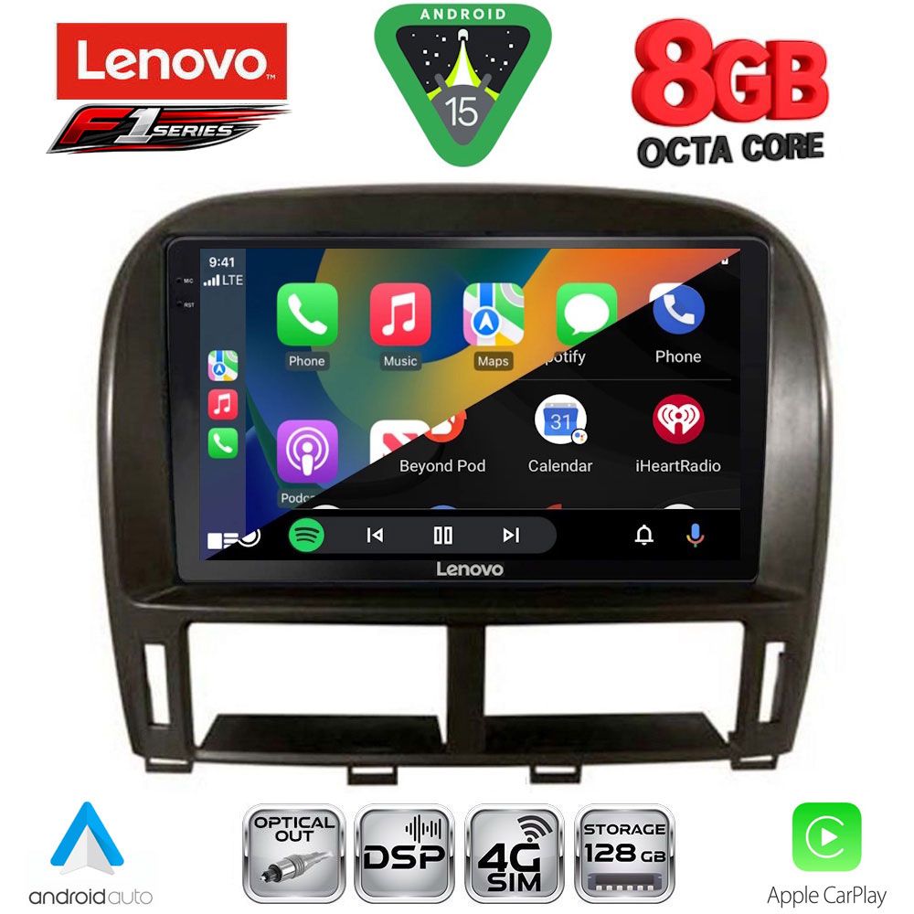 LENOVO SSR 10343_CPA (9inc) MULTIMEDIA TABLET for LEXUS LS 430 – XF 430 mod. 2000-2006 - Image 2