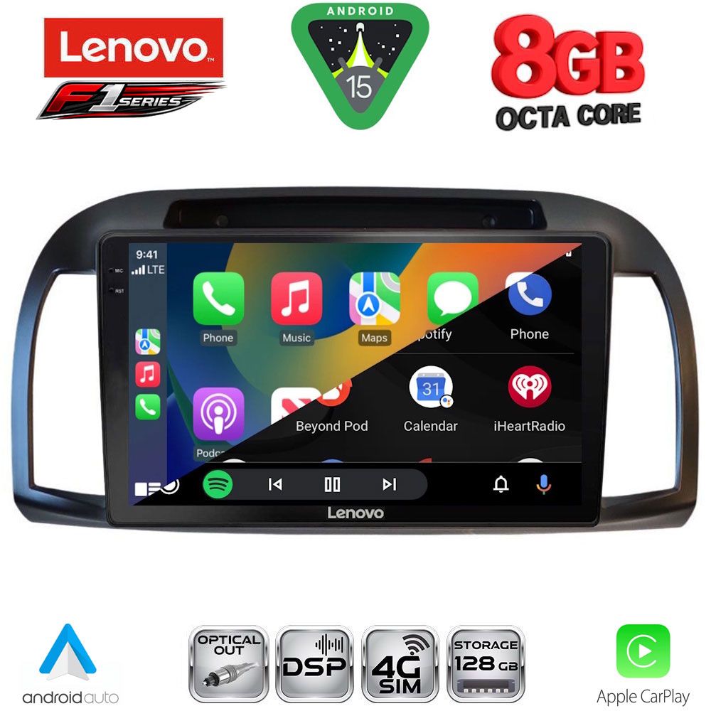 LENOVO SSR 10457BL_CPA (9inc) MULTIMEDIA TABLET for NISSAN MICRA K12 mod. 2002-2010 (BLACK) - Image 2