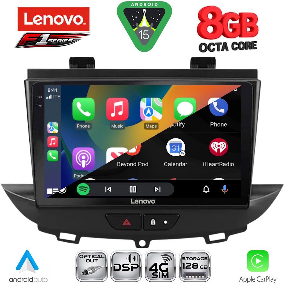 LENOVO SSR 10490_CPA (9inc) MULTIMEDIA TABLET for OPEL CROSSLAND – GRANDLAND mod. 2017-2025 - Image 2