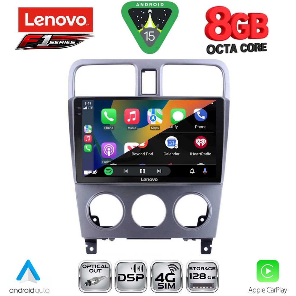 LENOVO SSR 10661_CPA (9inc) MULTIMEDIA TABLET for SUBARU FORESTER mod. 2002-2008 - Image 2