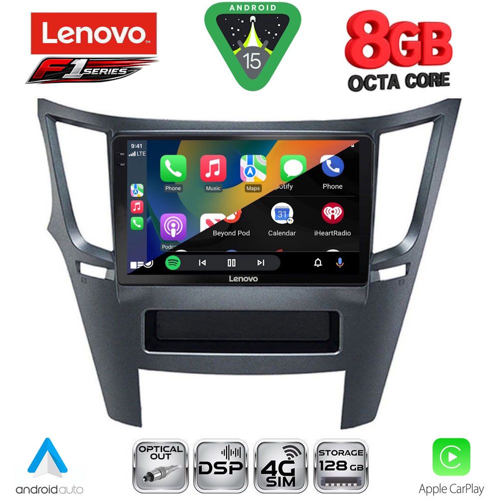 LENOVO SSR 10667_CPA (9inc) MULTIMEDIA TABLET for SUBARU LEGACY – OUTBACK mod. 2009-2014 - Image 2