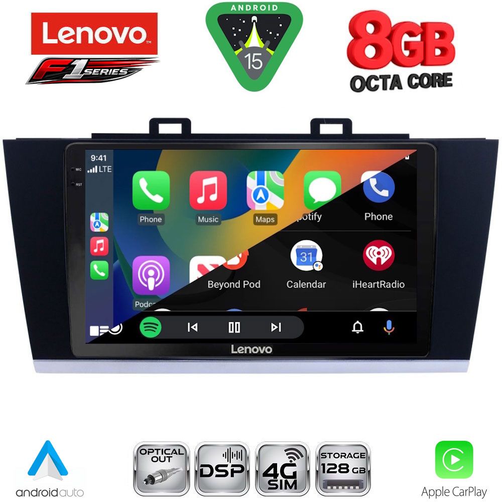 LENOVO SSR 10668_CPA (9inc) MULTIMEDIA TABLET for SUBARU LEGACY – OUTBACK mod. 2014-2019 - Image 2