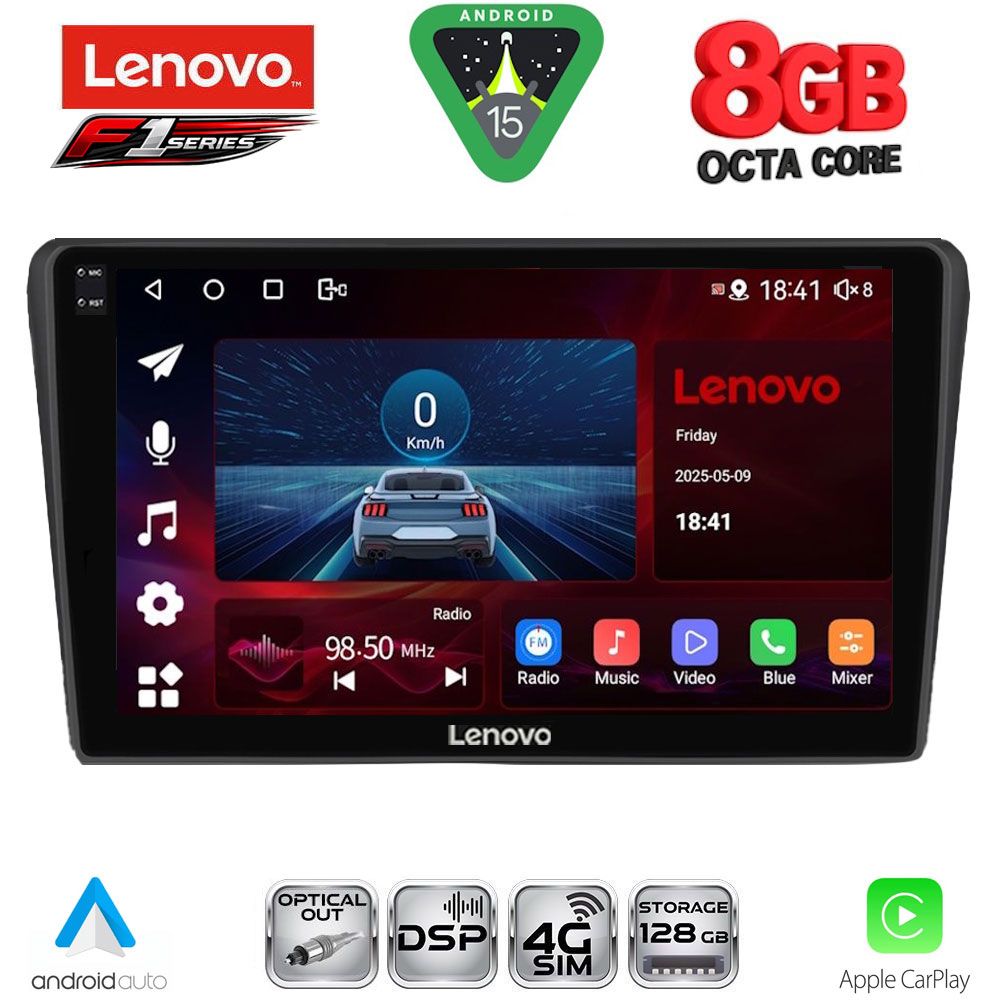 LENOVO SSR 10704BL_CPA (9inc) MULTIMEDIA TABLET for TOYOTA AVENSIS (T25) mod. 2003-2009 (BLACK)