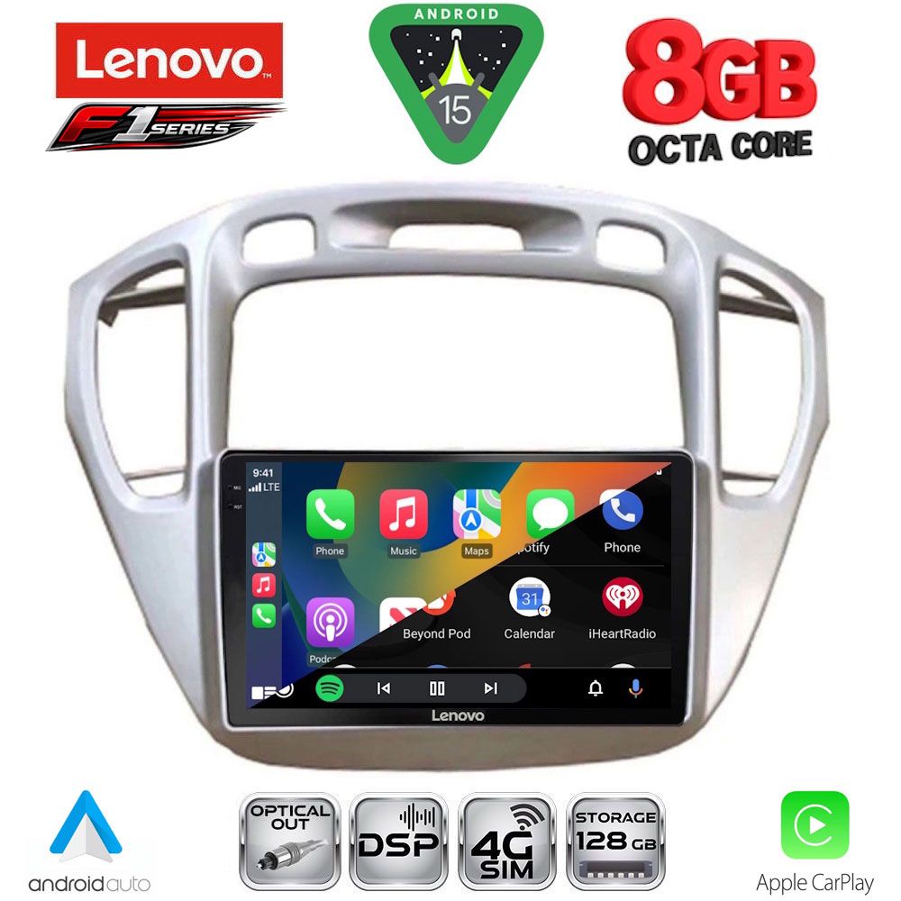 LENOVO SSR 10718_CPA (9inc) MULTIMEDIA TABLET for TOYOTA HIGHLANDER mod. 2002-2009 - Image 2