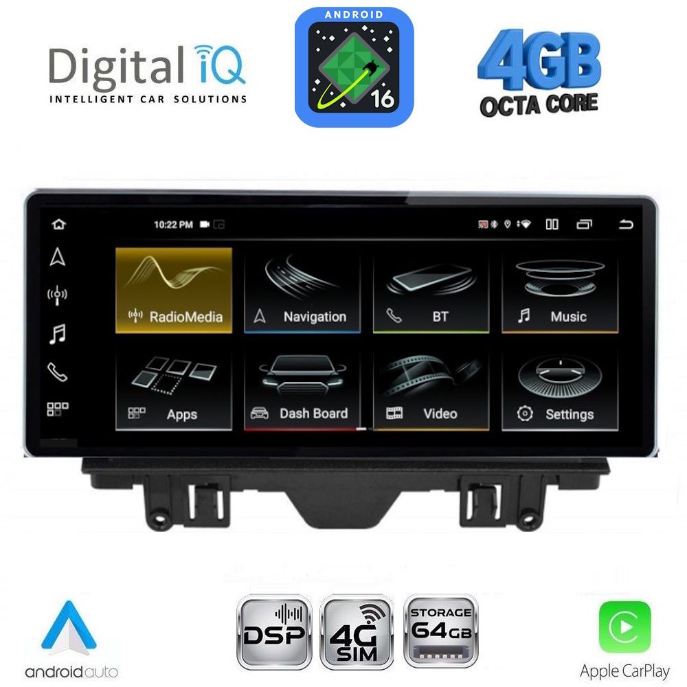 DIGITAL IQ TPG 15922_CPA (10.25inc) MULTIMEDIA SYSTEM for AUDI Q3 mod. 2011-2018 (High version)