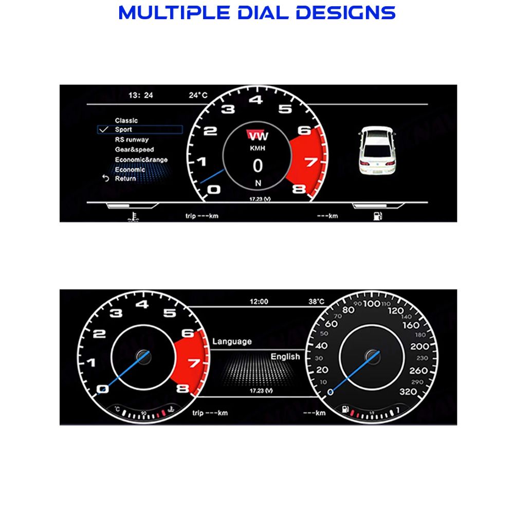 DIGITAL IQ ASC 761_DC (12.3") DIGITAL INSTRUMENT CLUSTER for VW TIGUAN mod. 2017-2021 - Image 5