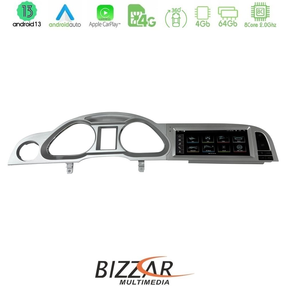 Bizzar OEM Audi A6 (4F) 2009-2011 με MMI3G Android13 8core 4+64GB Navigation Multimedia Station 8.8"
