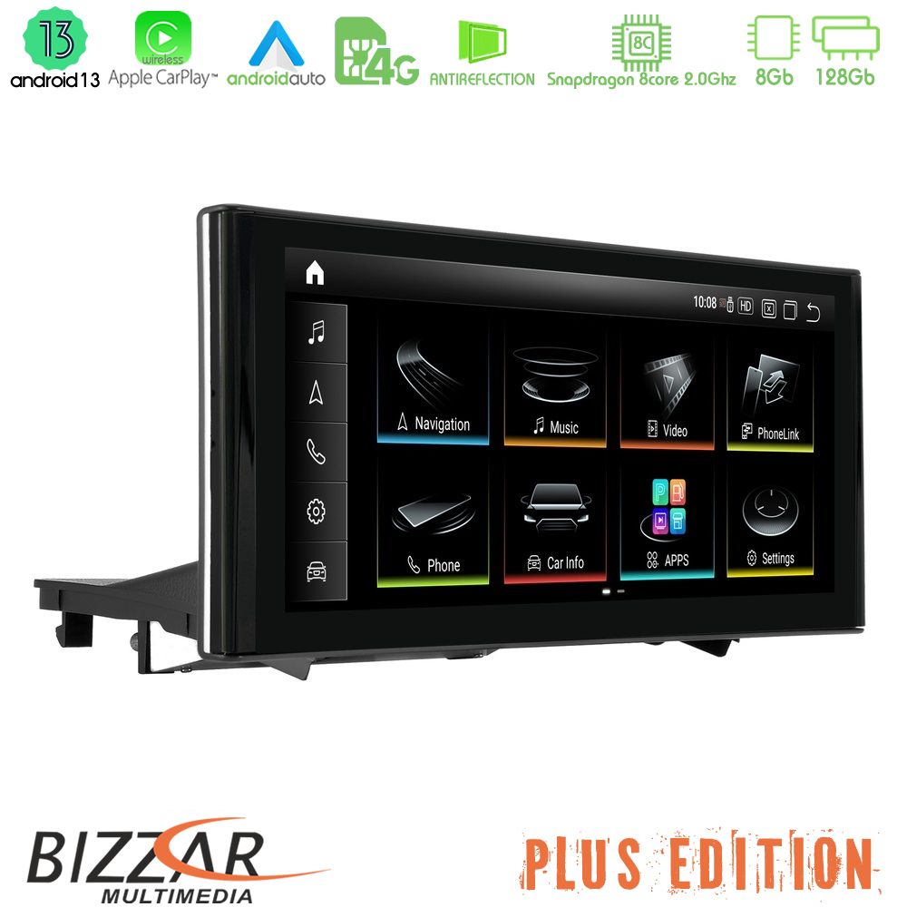 Bizzar Plus Edition Audi A1 (8X) 2010-2018 με MMI3G Android13 8Core (8+128GB) Navigation Multimedia 10.25" HD Anti-reflection - Image 2