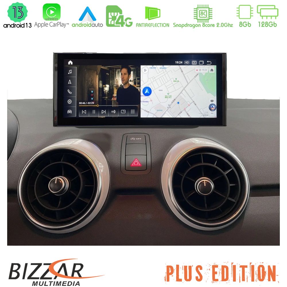 Bizzar Plus Edition Audi A1 (8X) 2010-2018 με MMI3G Android13 8Core (8+128GB) Navigation Multimedia 10.25" HD Anti-reflection - Image 5