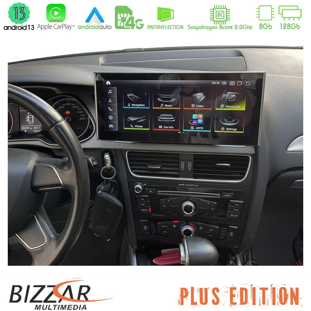 Bizzar Plus Edition Audi A1 (8X) 2010-2018 με MMI3G Android13 8Core (8+128GB) Navigation Multimedia 10.25" HD Anti-reflection - Image 3