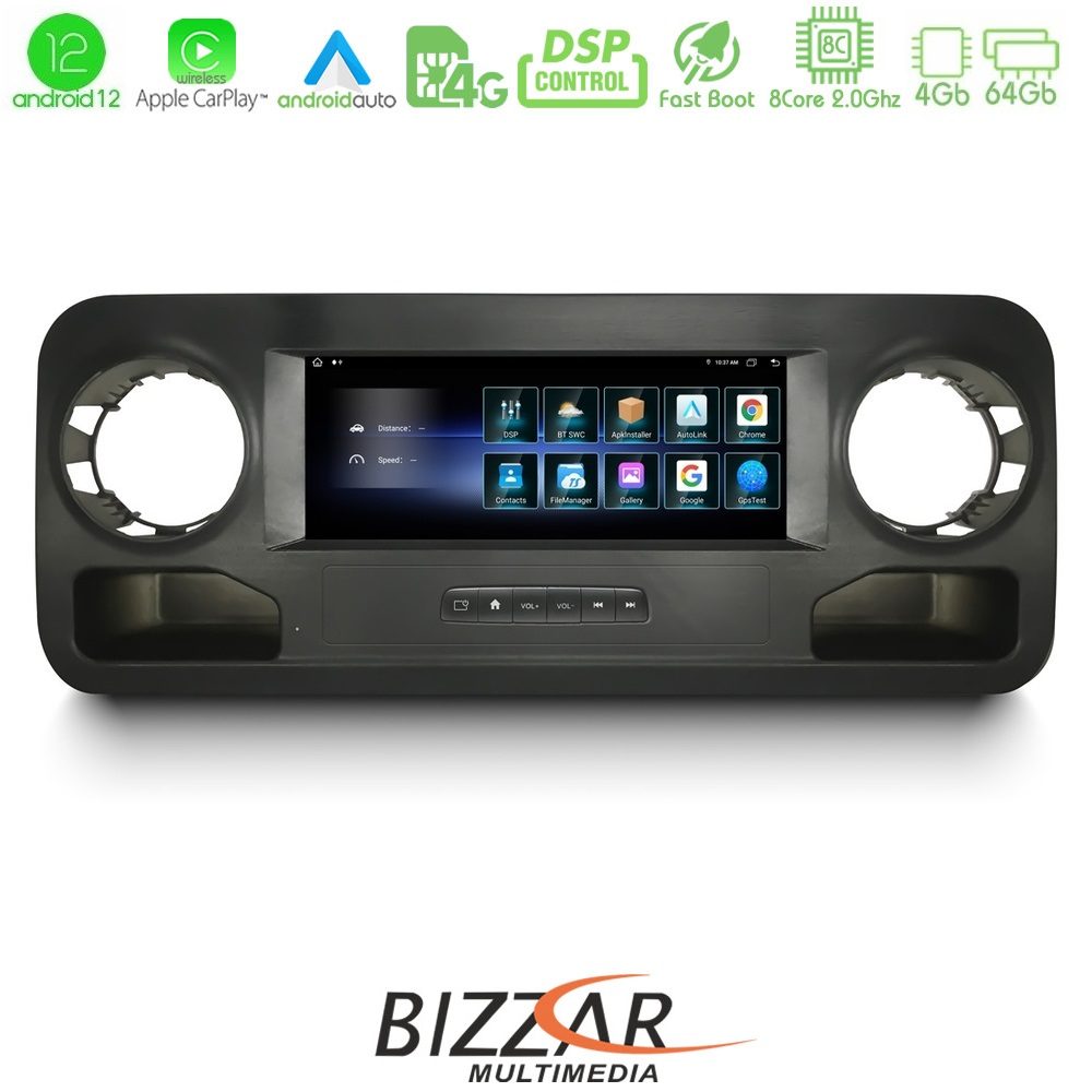Bizzar OEM Mercedes Sprinter W907 8Core Android12 4+64GB Navigation Multimedia Tablet 10.25" (OEM Style) - Image 2
