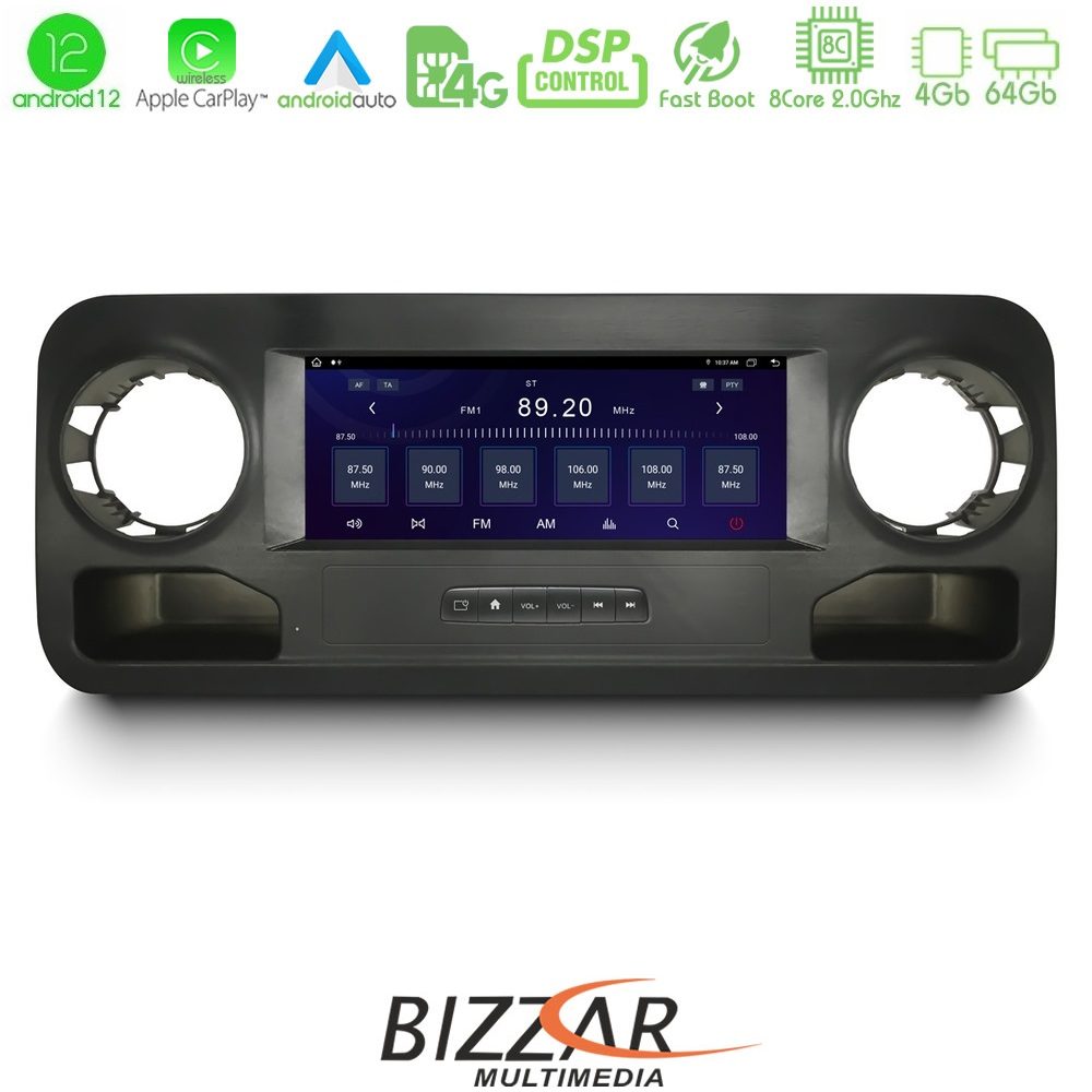 Bizzar OEM Mercedes Sprinter W907 8Core Android12 4+64GB Navigation Multimedia Tablet 10.25" (OEM Style) - Image 3