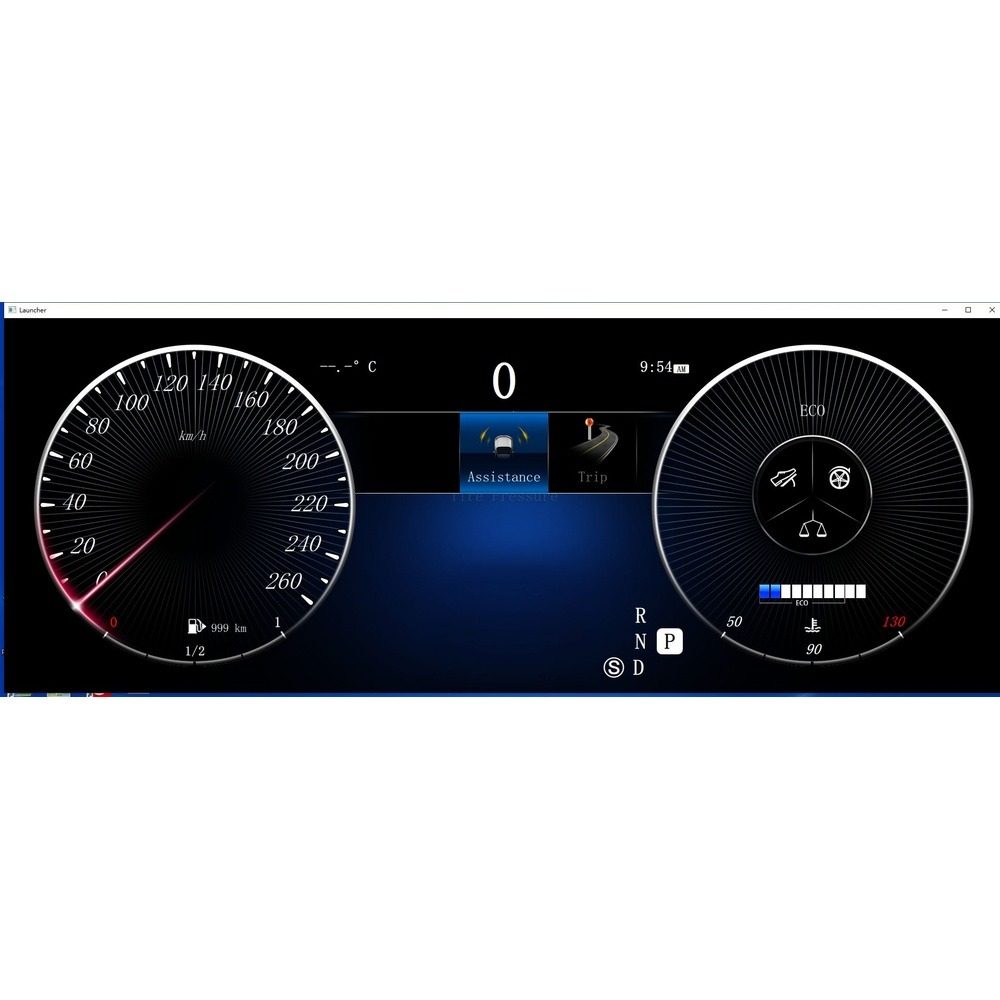 Mercedes C Class W204 2011-2014 Digital LCD Instrument Cluster 12.3" με HD οθόνη 1920*720 - Image 2